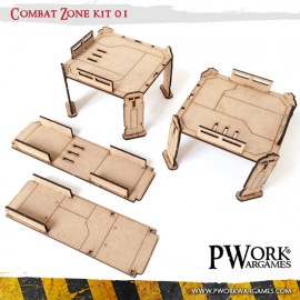 Combat Zone 01+02+03+04 - MDF Terrain Scenery