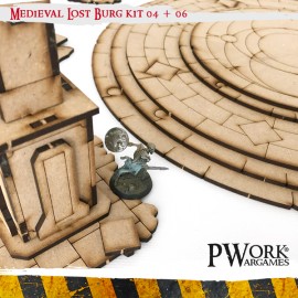 Medieval Lost Burg 04+06 - MDF Terrain Scenery