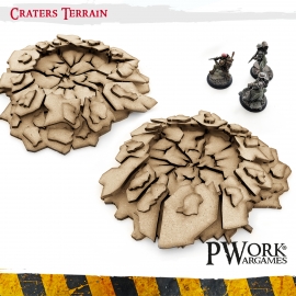 Craters Terrain - MDF Terrain Scenery