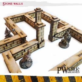 Stone walls - MDF Terrain Scenery